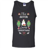 This Actor Loves Christmas Tree Shirt with Snowman