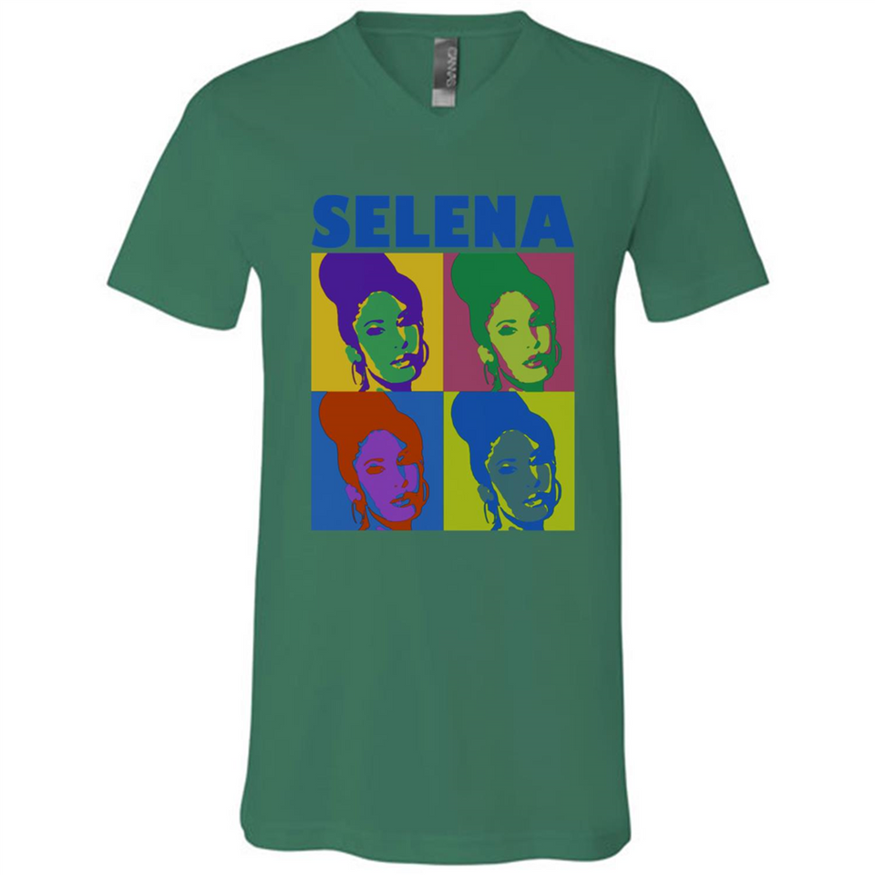 Selena Gomez Light Color - Canvas Unisex V-Neck