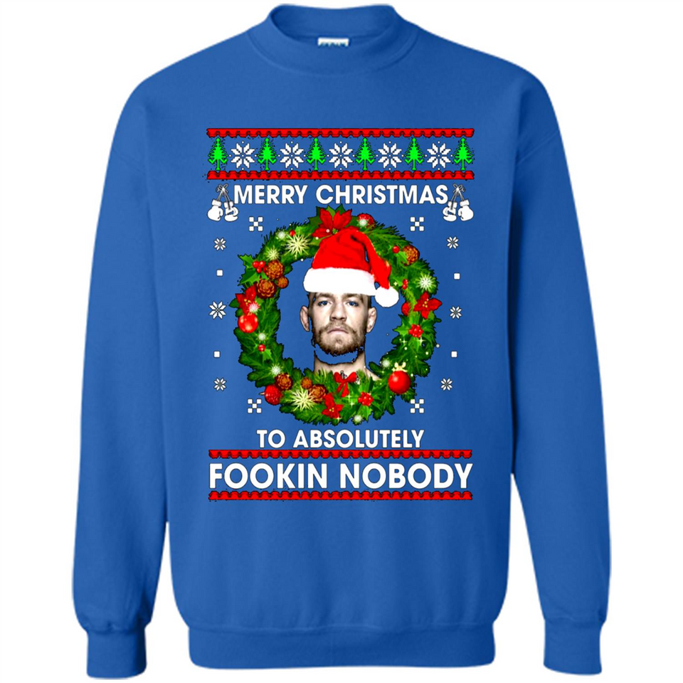 Merry Fookin Christmas Conor Mcgregor sweater PINGPONG