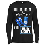 LIFE IS BETTER IN FLIP FLOPS WITH BUD LIGHT
