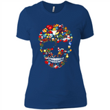 Skull Christmas Decorations Merry Xmas T-Shirt - Ladies' Boyfriend T-Shirt