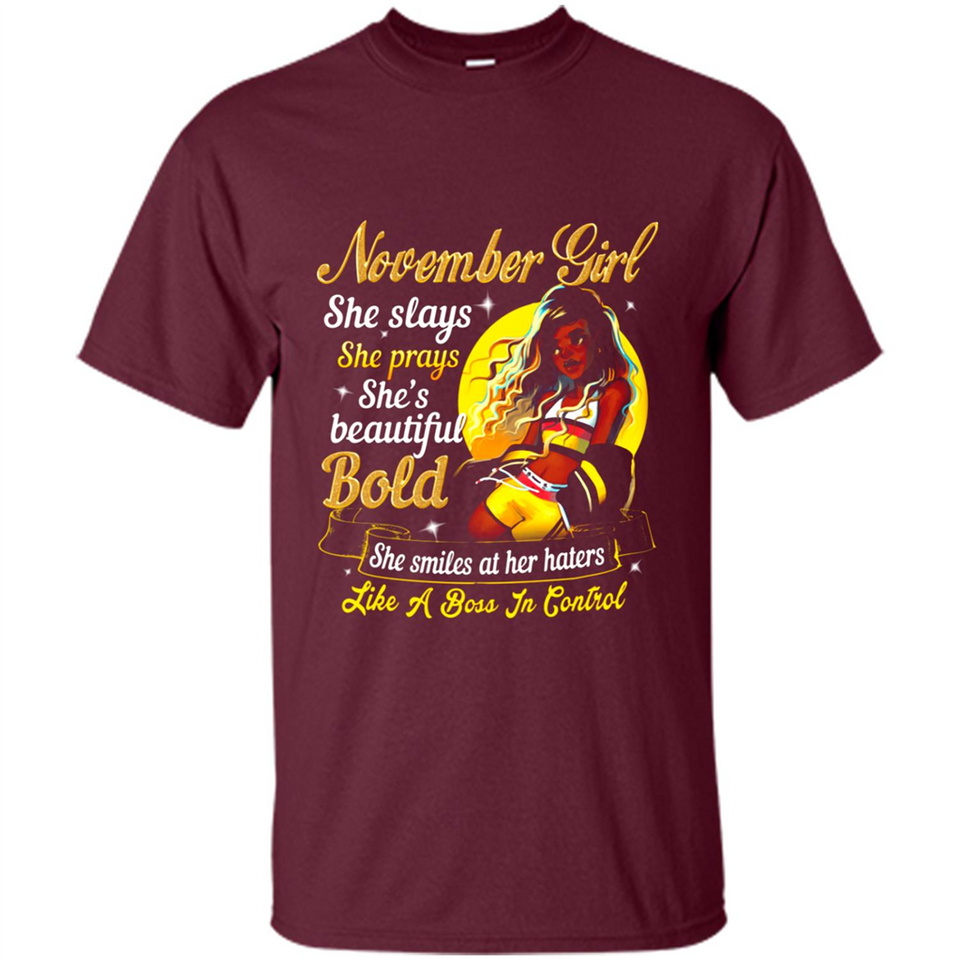 November Girl She Slays She Prays She's Beautiful PINGPONG