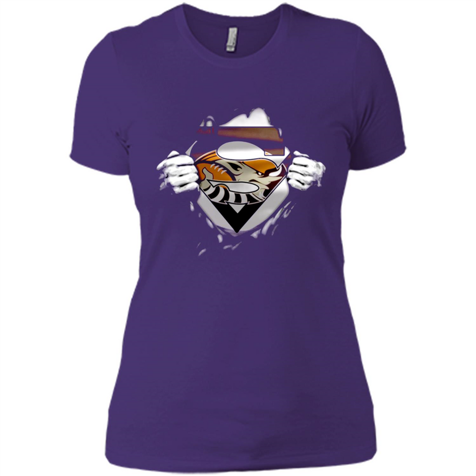 Cleveland Browns And Superman Fans - Ladies' Boyfriend T-Shirt