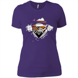 Cleveland Browns And Superman Fans - Ladies' Boyfriend T-Shirt