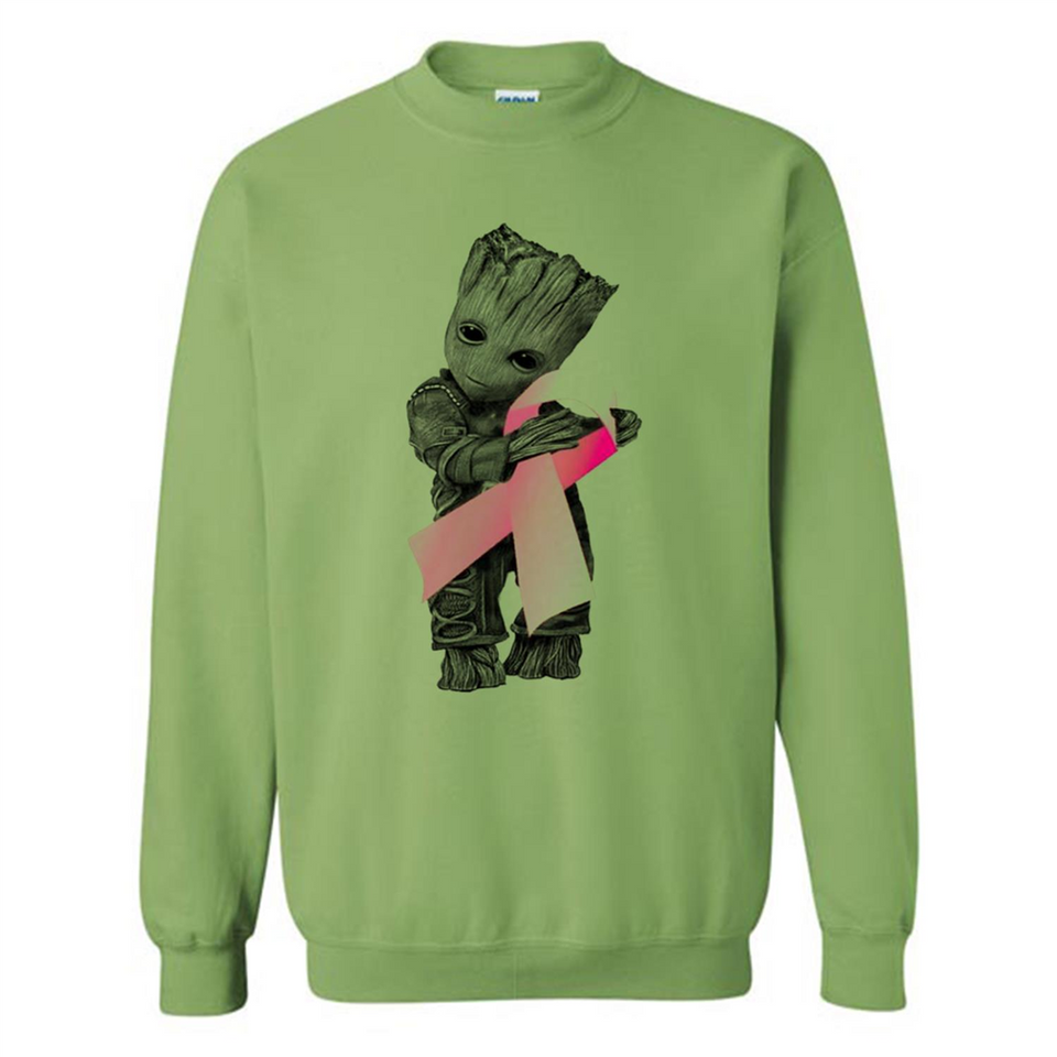 Groot Hug Breast Cancer - Sweatshirt