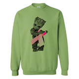 Groot Hug Breast Cancer - Sweatshirt
