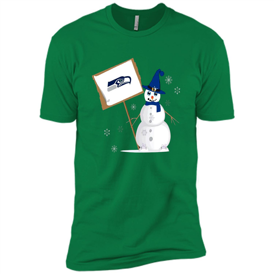 Seattle Seahawks Snowman Funny