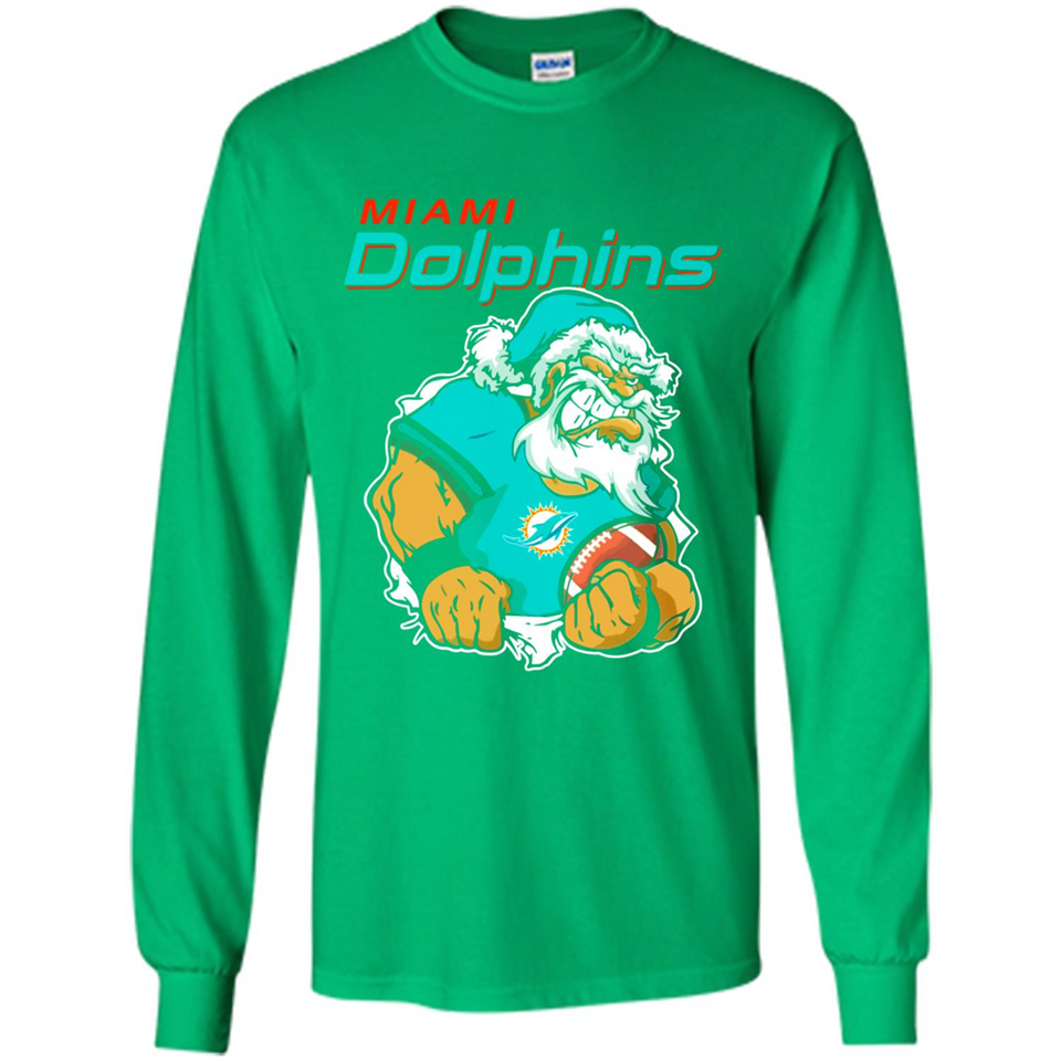 Grumpy Santa Claus Miami Dolphins Football Team PINGPONG
