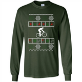 Christmas Ugly Sweater Best Cycling Ugly Christmas Sweater - Long Sleeve T-Shirt