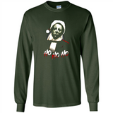 Santa Michael Myers Ho Ho Ho Merry Christmas Sweatshirt - Long Sleeve T-Shirt