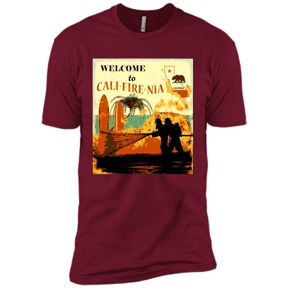 Paradise California Camp Fire Youth T-Shirt PINGPONG - Premium Short Sleeve T-Shirt