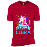 Unicorns are born in Libra Birthday Rainbow Gift Ladies Custom