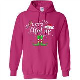 Let's Get Elfed Up Funny Drinking Wine Christmas Elf PINGPONG