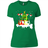 Santa Hat Electric Guitar Classical Guitar Christmas shirt Ladies' Boyfriend