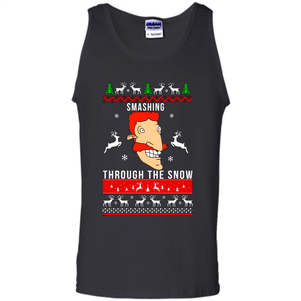 Nigel Thornberry Smashing through the snow Christmas sweatshirt PINGPONG