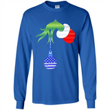 Grinch Holding American Flag ornament Christmas