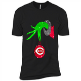GRINCH HAND HOLDING CINCINNATI REDS GLITTER CHRISTMAS PINGPONG