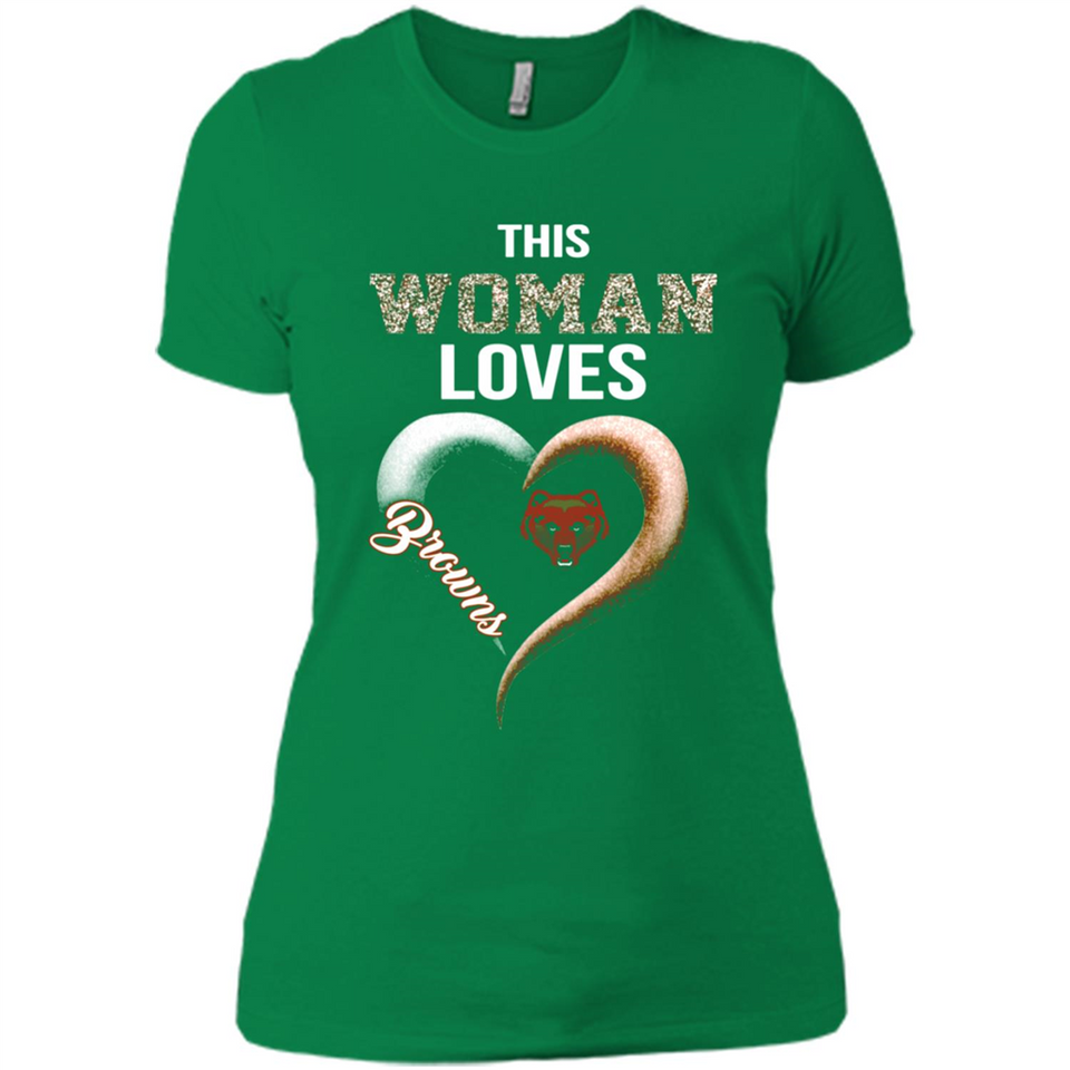 This Woman love Browns NFL football team - Ladies' Boyfriend T-Shirt