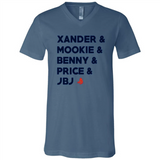 Baseball Favorite Players - Canvas Unisex V-Neck