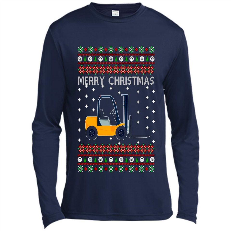 Merry Christmas Forklift ugly sweatshirt PINGPONG