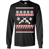 Rifle I Want Rifle Guns For Christmas ugly - Long Sleeve T-Shirt