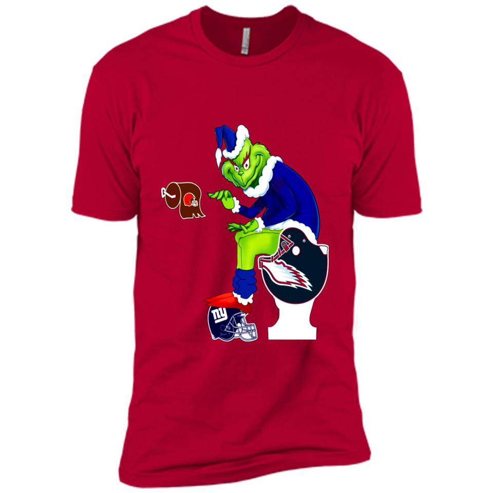 New York Giants Toilet Grinch Santa Claus Football Fan PINGPONG