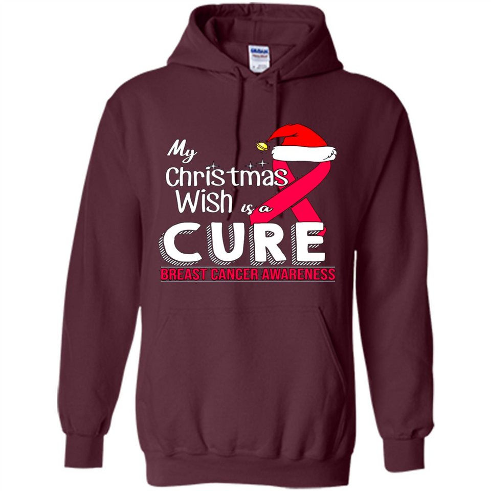My Christmas Wish Is A Cure Breast Cancer Awareness sweater PINGPONG