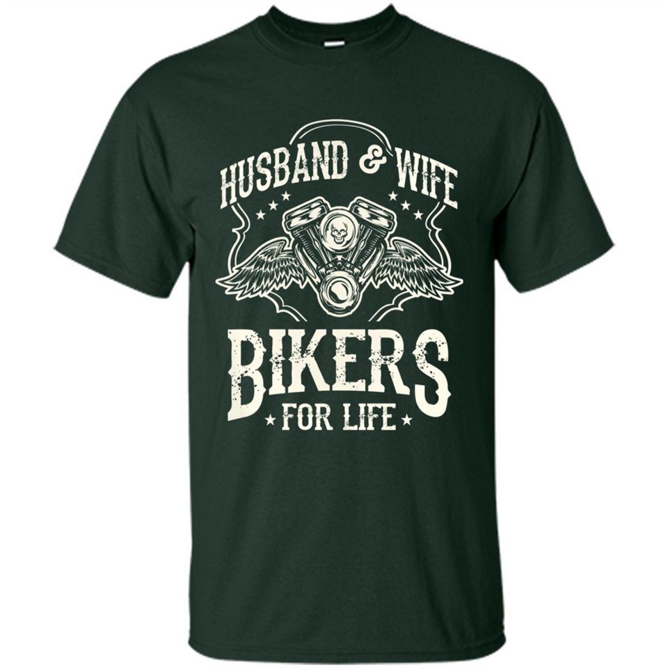 Husband & Wife Biker For Life Couple