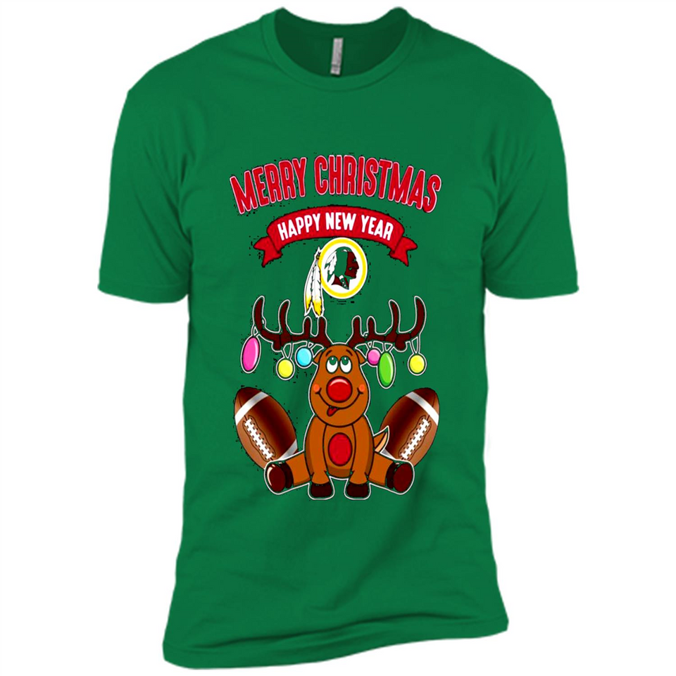 Washington Redskins NFL Reindeer Funny Merry Christmas And Happy New Year