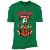 Washington Redskins NFL Reindeer Funny Merry Christmas And Happy New Year