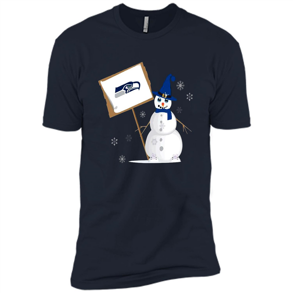 Seattle Seahawks Snowman Funny