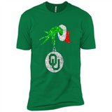 Amazing tee Oklahoma Sooners Glitter Grinch Monogram Ornament Christmas Gift - Premium Short Sleeve T-Shirt