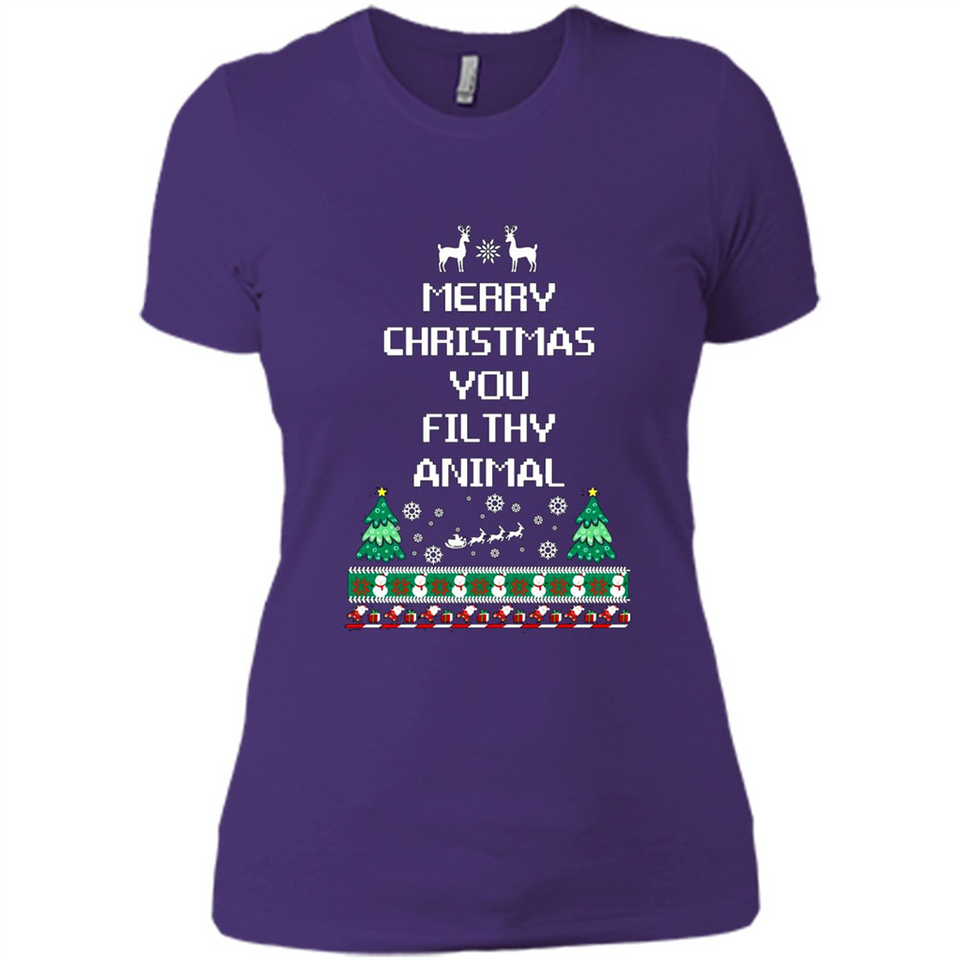 Merry Christmas You Filthy Animal Sweatshirt PINGPONG