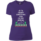 Merry Christmas You Filthy Animal Sweatshirt PINGPONG