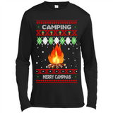 Merry Campmas Ugly Christmas - Canvas Long Sleeve T-Shirt