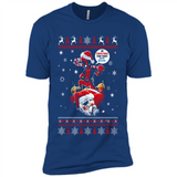 No Christmas for You – Deadpool Santa Claus Ugly Sweater - Premium Short Sleeve T-Shirt