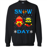 Snow Day Shirt For Chicago Blackhawks Vs Minion Fans pingpong