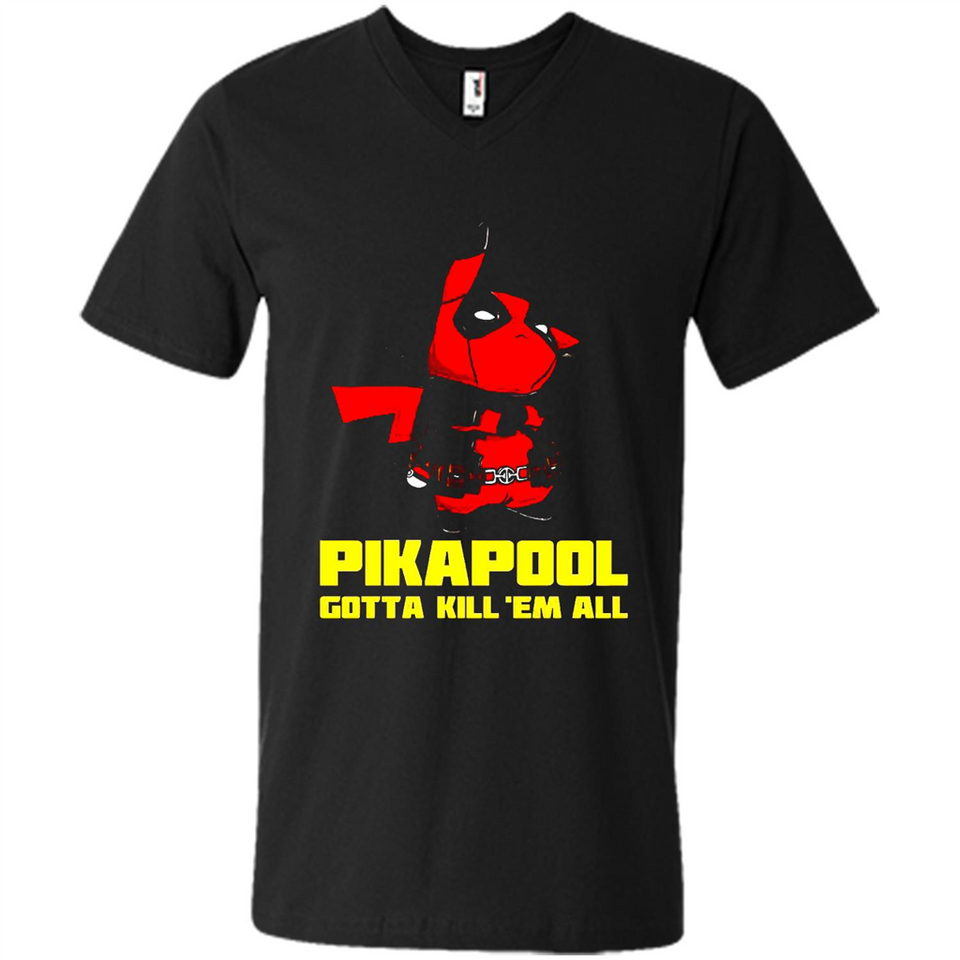 Pikapool Gotta Kill Them All Shirt PINGPONG - Men's V-Neck