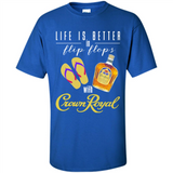LIFE IS BETTER IN FLIP FLOPS WITH CROWN ROYAL