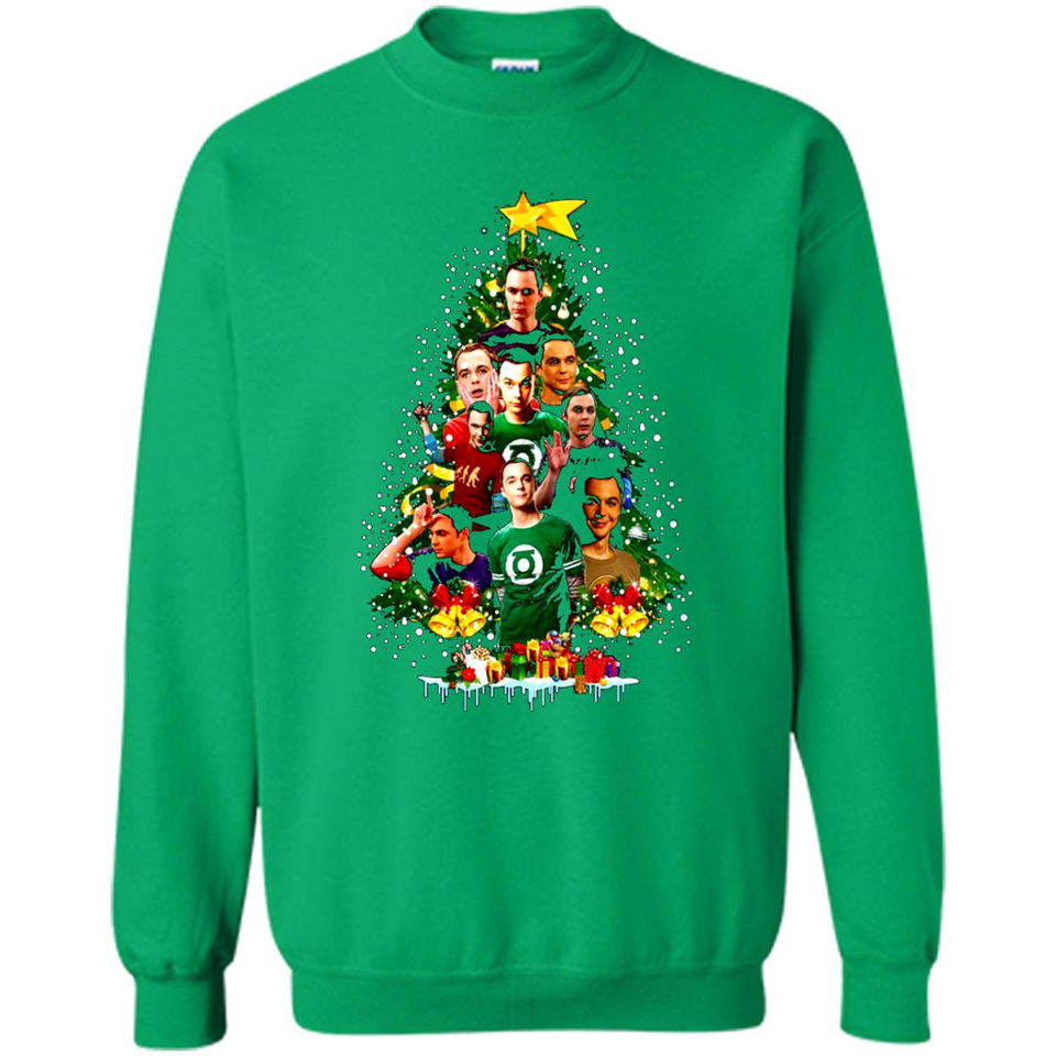 Sheldon Cooper Christmas tree sweater PINGPONG