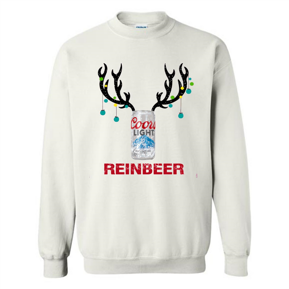 Coors Light Reinbeer Funny Beer Reindeer Christmas Sweatshirt - Sweatshirt