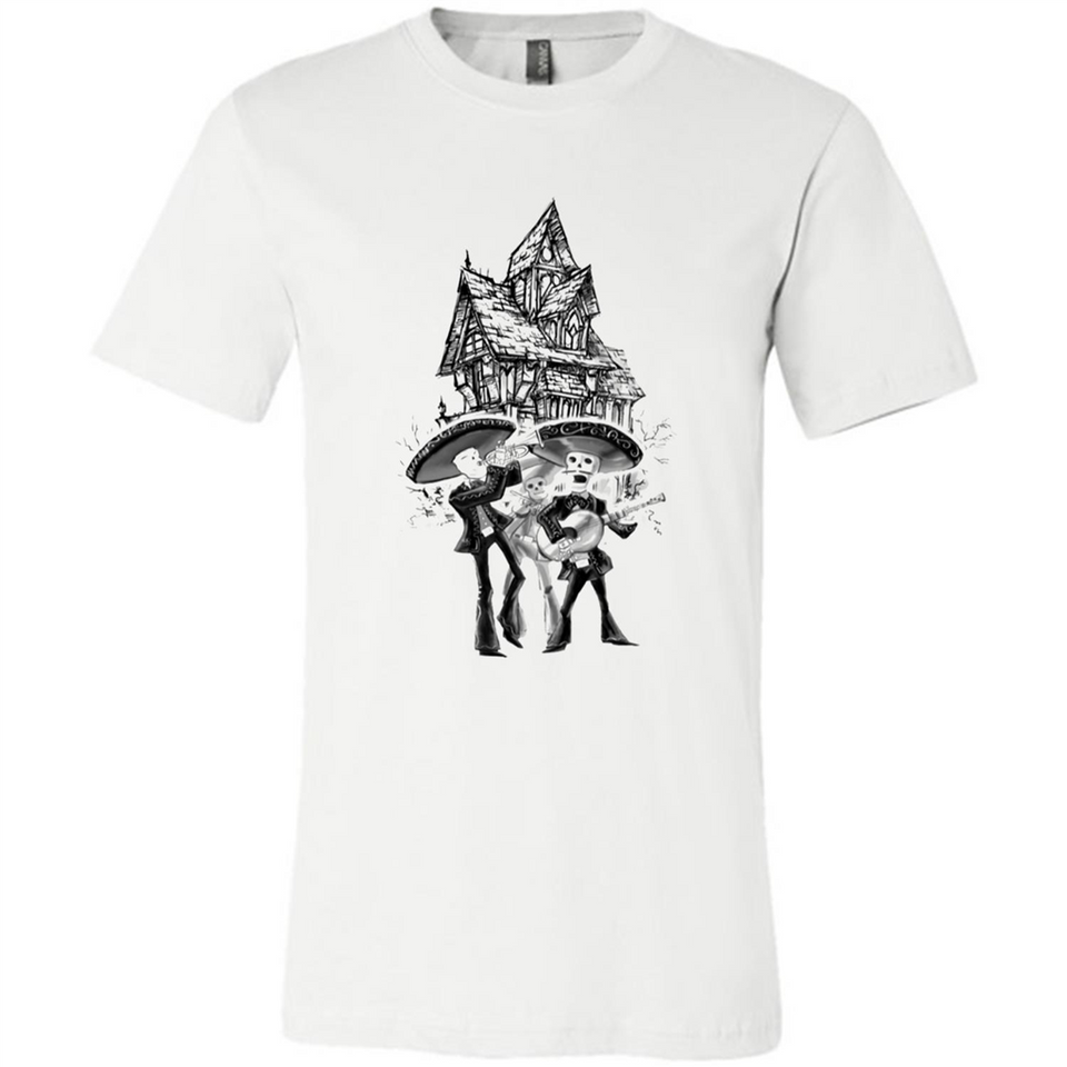 Mariachi Skeleton Shirt Dia De Los Muertos Tequila - Canvas Unisex T-Shirt