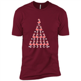 Flamingo Christmas Tree Flamingo - Premium Short Sleeve T-Shirt