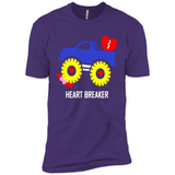 HEART BREAKER BLUE MONSTER TRUCK VALENTINE'S DAY