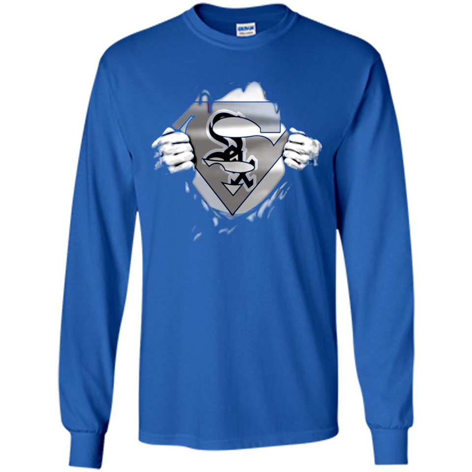 Chicago White Sox And Superman Fans - Long Sleeve T-Shirt