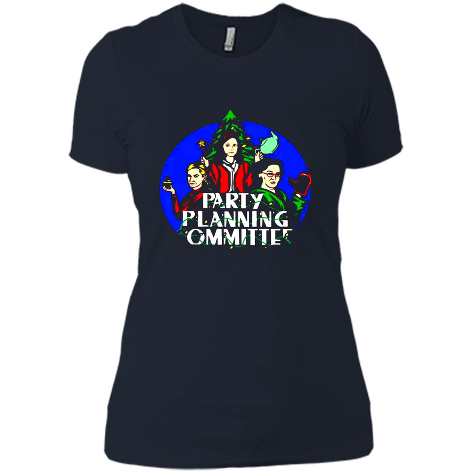 Party Planning Committee Christmas T-Shirt - Ladies' Boyfriend T-Shirt