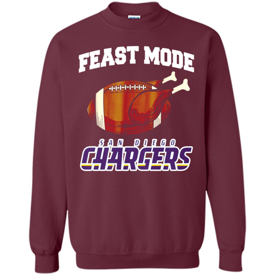 Feast Mode Chargers Shirt - San Diego Turkey Thanksgiving