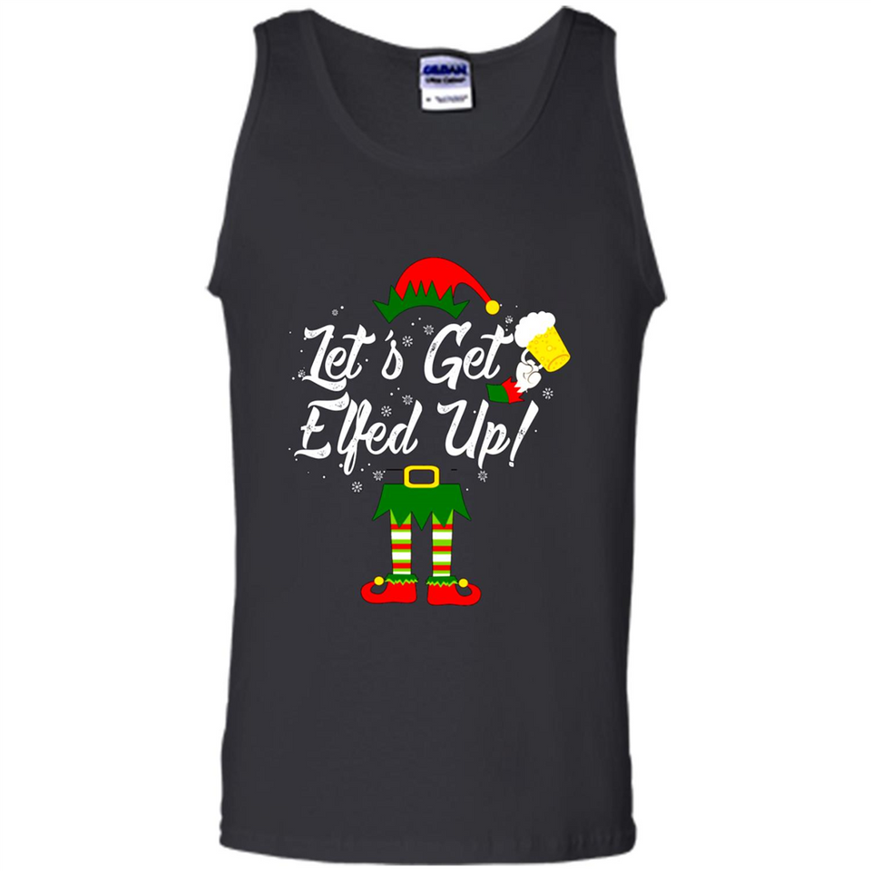 Let's Get Elfed Up Drinking Beer Christmas PINGPONG
