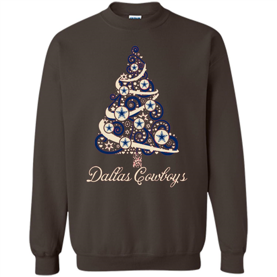 Dallas Cowboys NFL Football Team Logo Christmas Tree T-Shirt - Sweatshirt