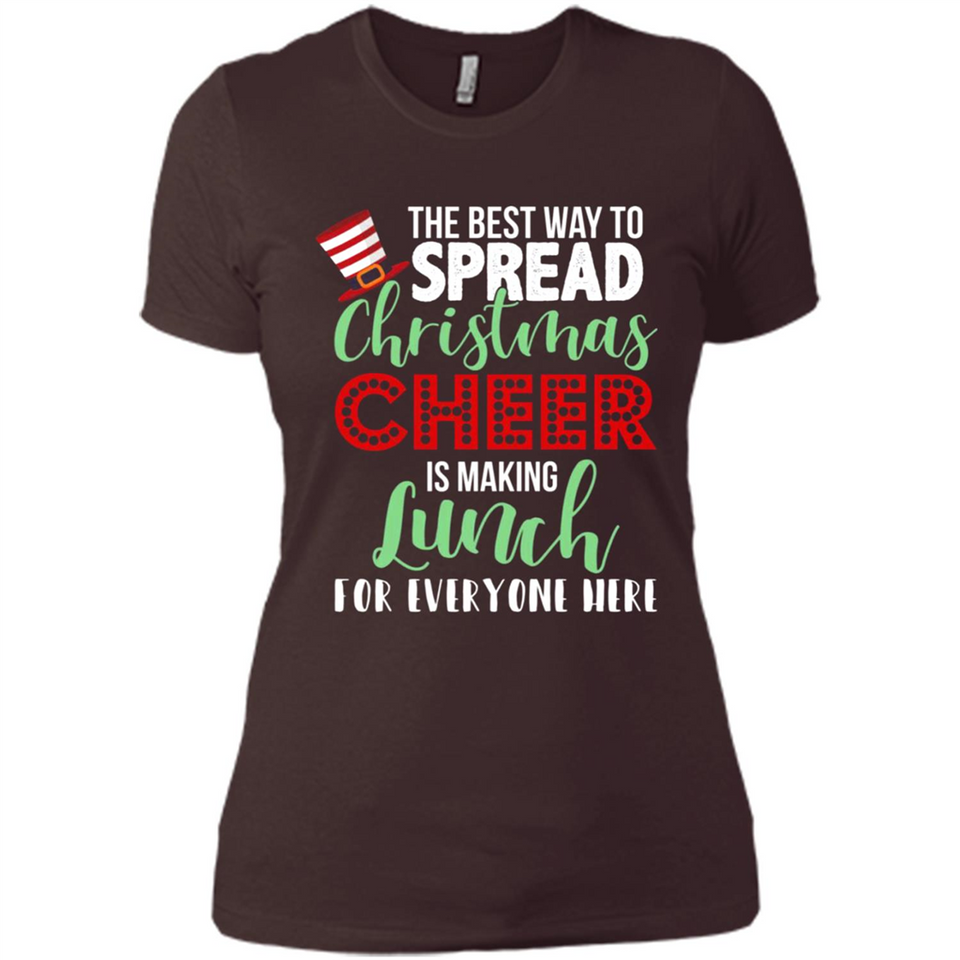 Spread Christmas Cheer Lunch Family Xmas Gift Ls - Ladies' Boyfriend T-Shirt